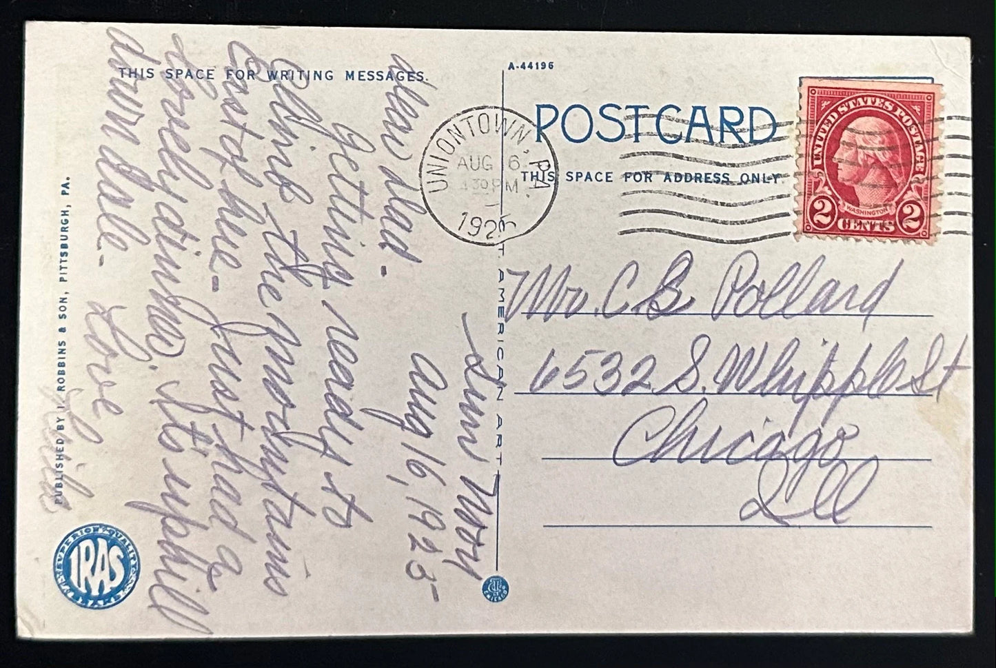 Turkeys Nest on the National Highway - Uniontown, PA- Vintage Postcard
