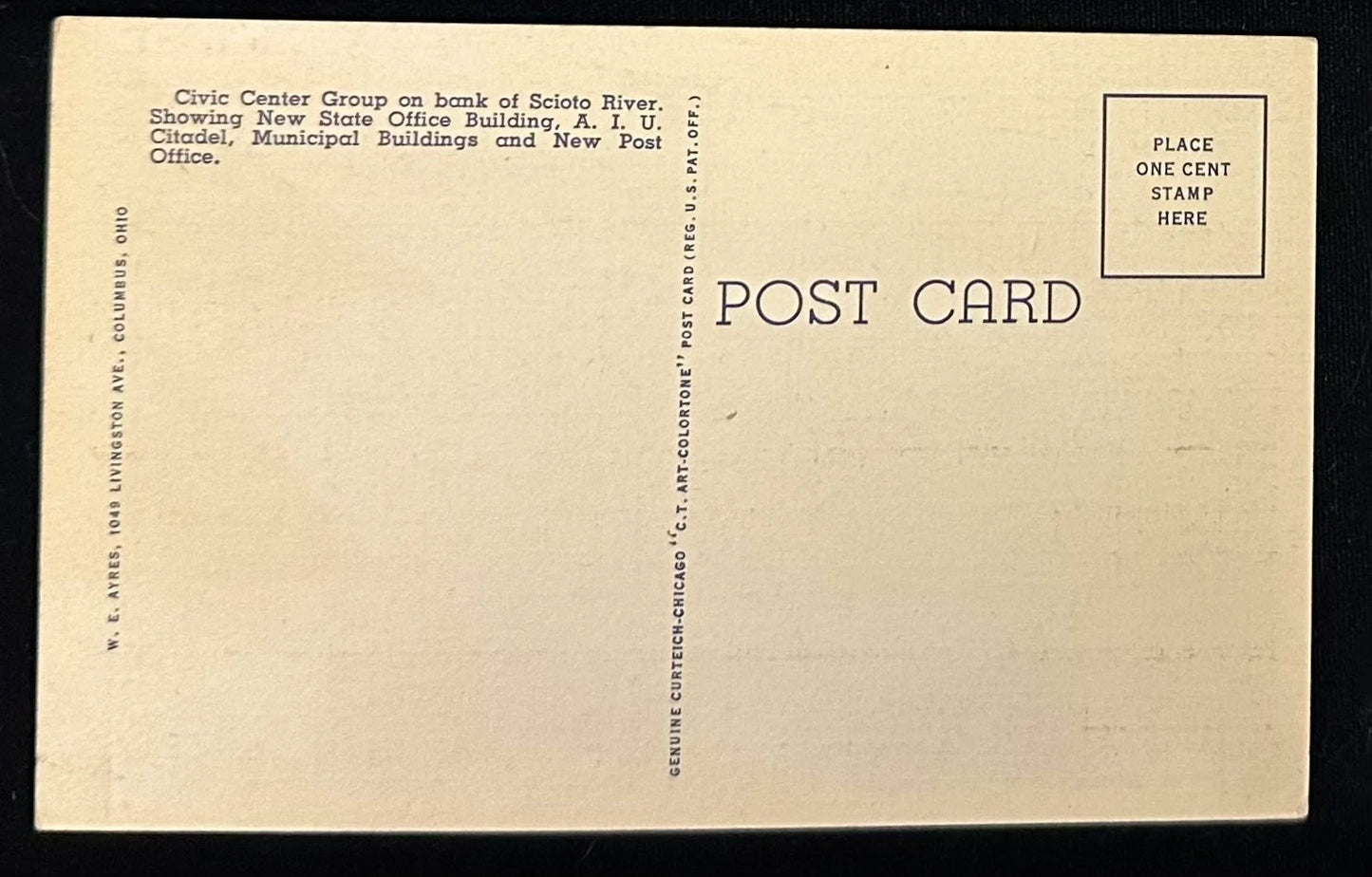 Civic Center, Columbus, Ohio - Vintage Postcard