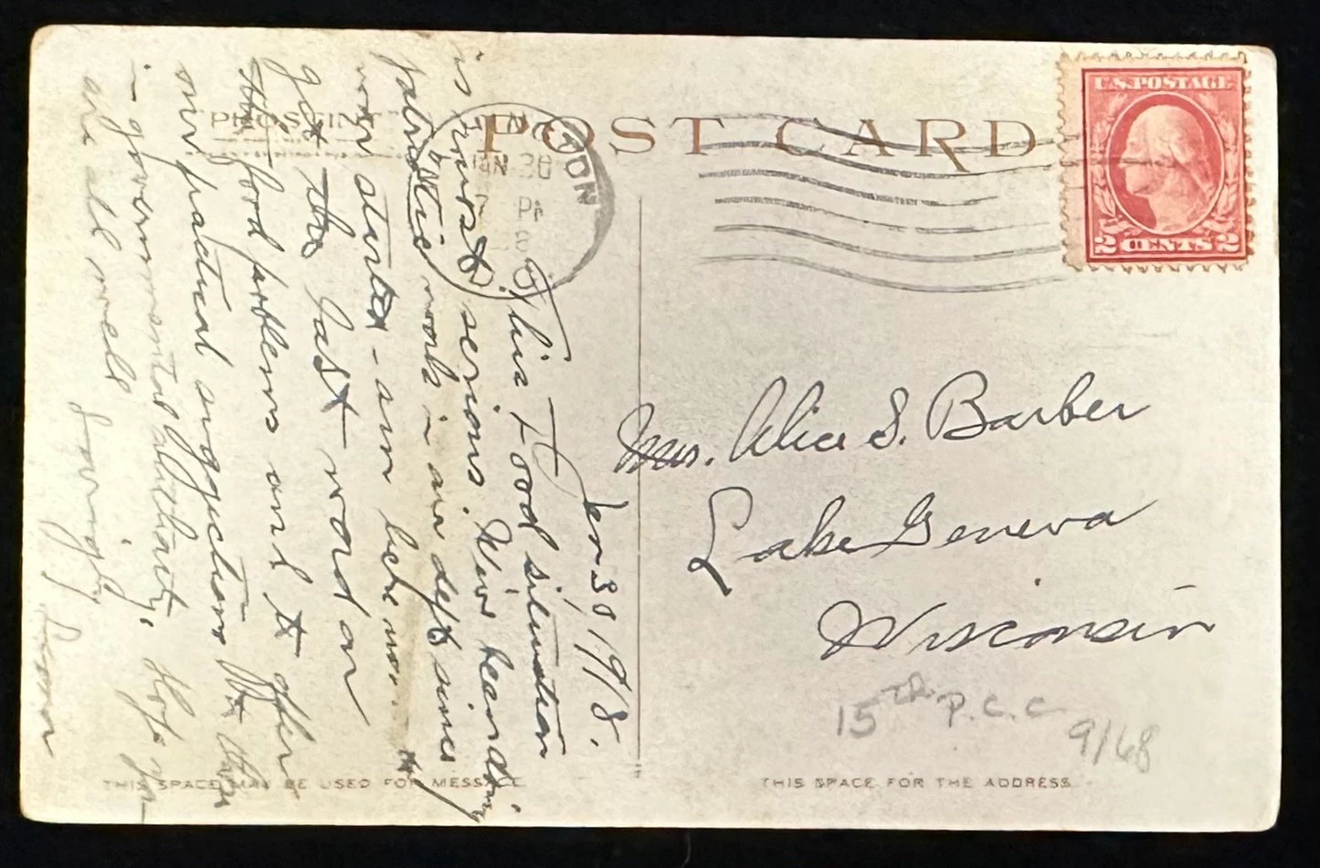 Washington Monument, Washington, D.C., Maryland - Height 565 Feet 5 1-8 Inches. Ft Sq. at Base, 34 Ft at Top - Vintage Postcard