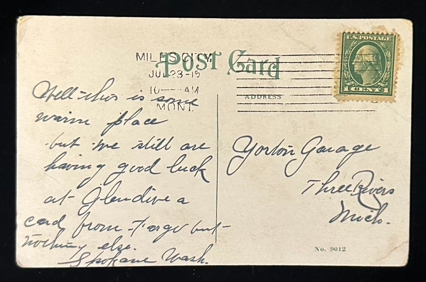 Elks' Club, Miles City, Montana - Vintage Postcard