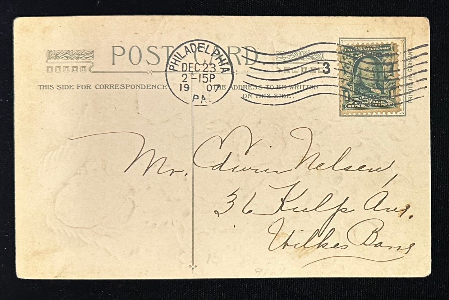 Christmas Greetings - Vintage Postcard