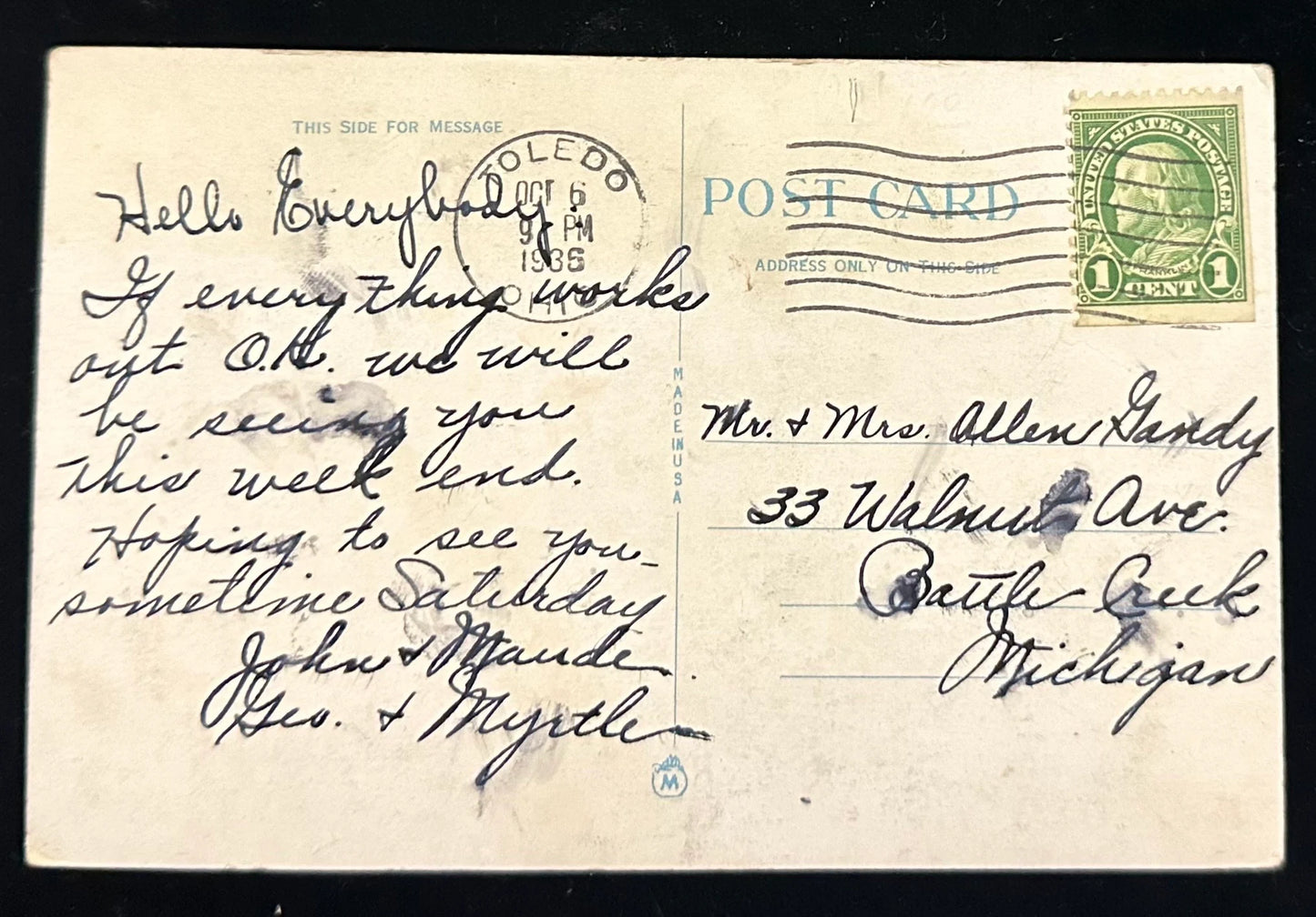 New York Central Terminal, Buffalo, New York - Vintage Postcard