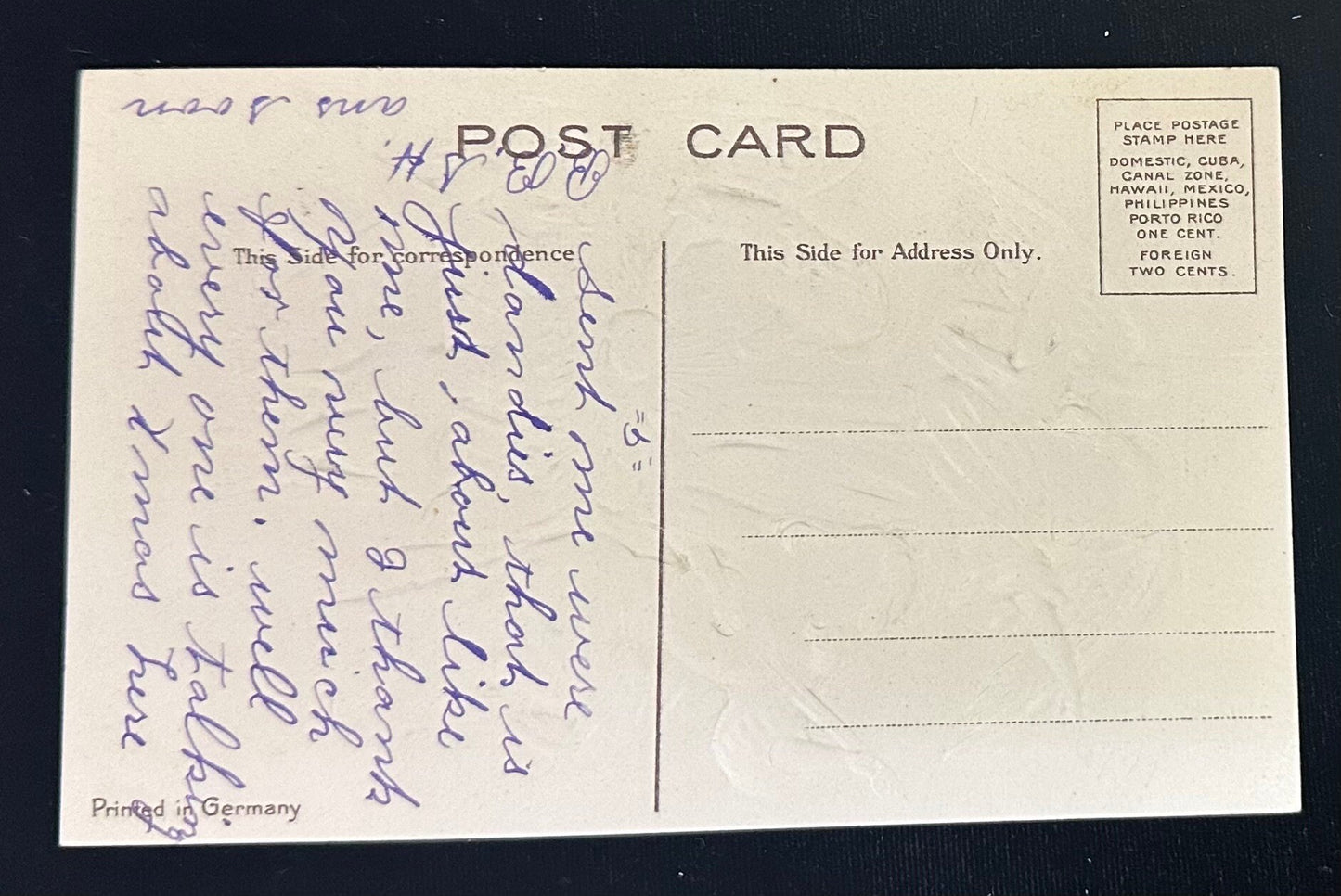 Christmas Greetings - Vintage Postcard