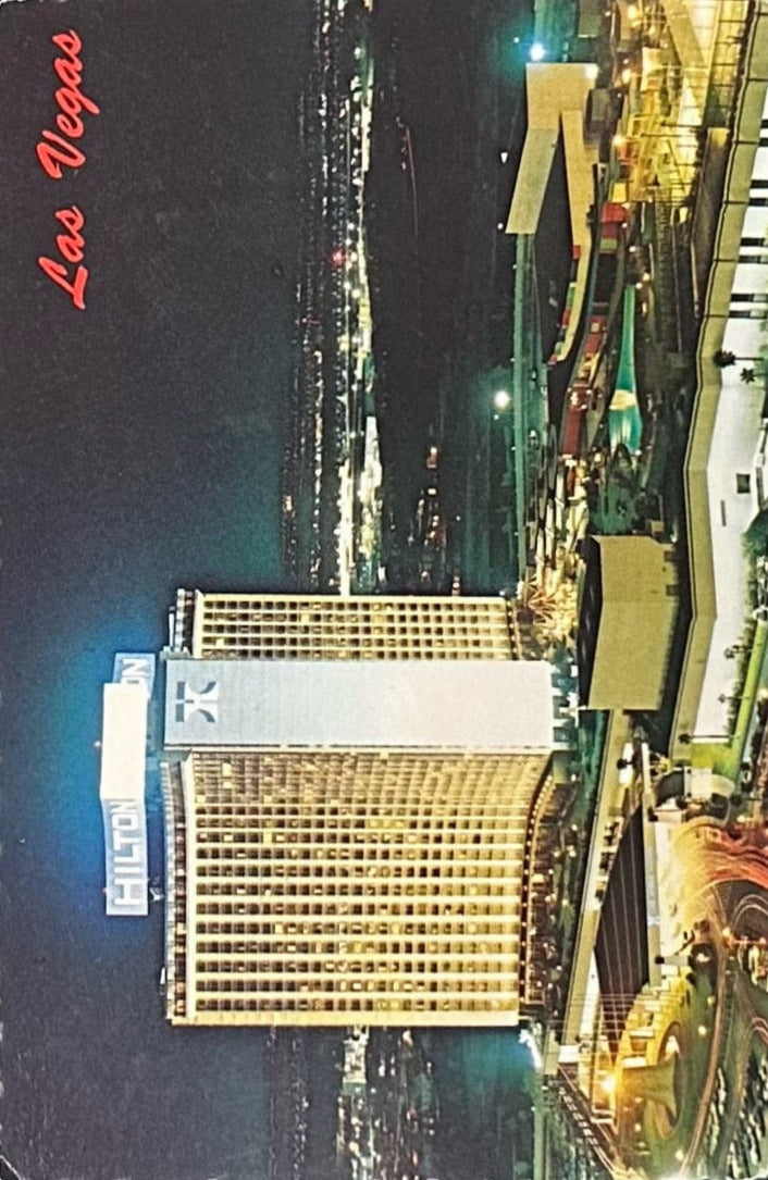 Vegas Hotel - Early Hilton Hotel Photo- Vintage Postcard
