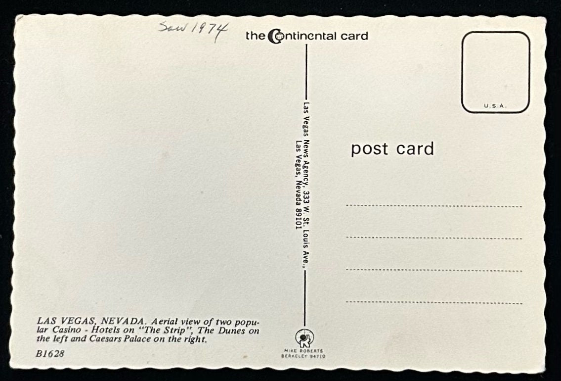 Greetings from Las Vegas - Vintage Postcard