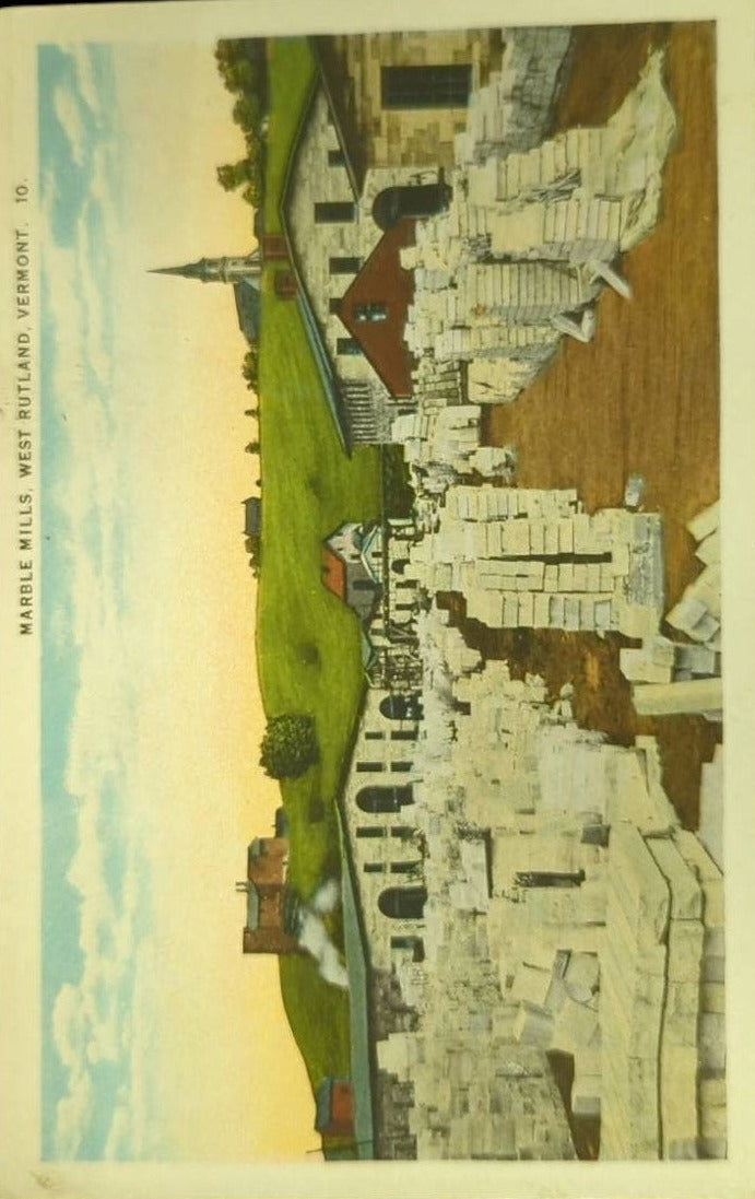 Mable Mills, West Rutland, Vermont - Vintage 1920s Postcard