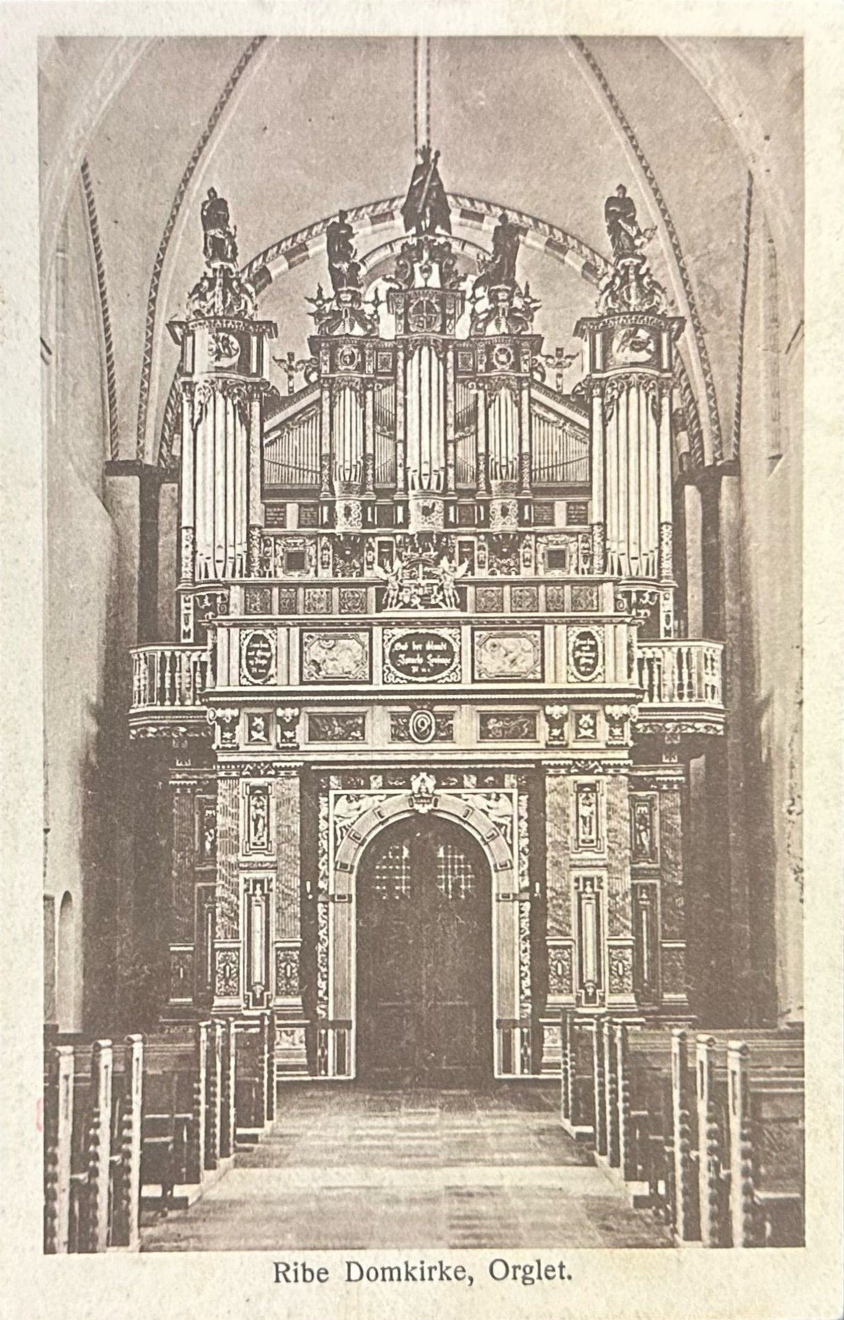 Ribe Domkirke, Orglet - Purple Danmark 15 Euro Stamp (mailed from Denmark) - International Postcard