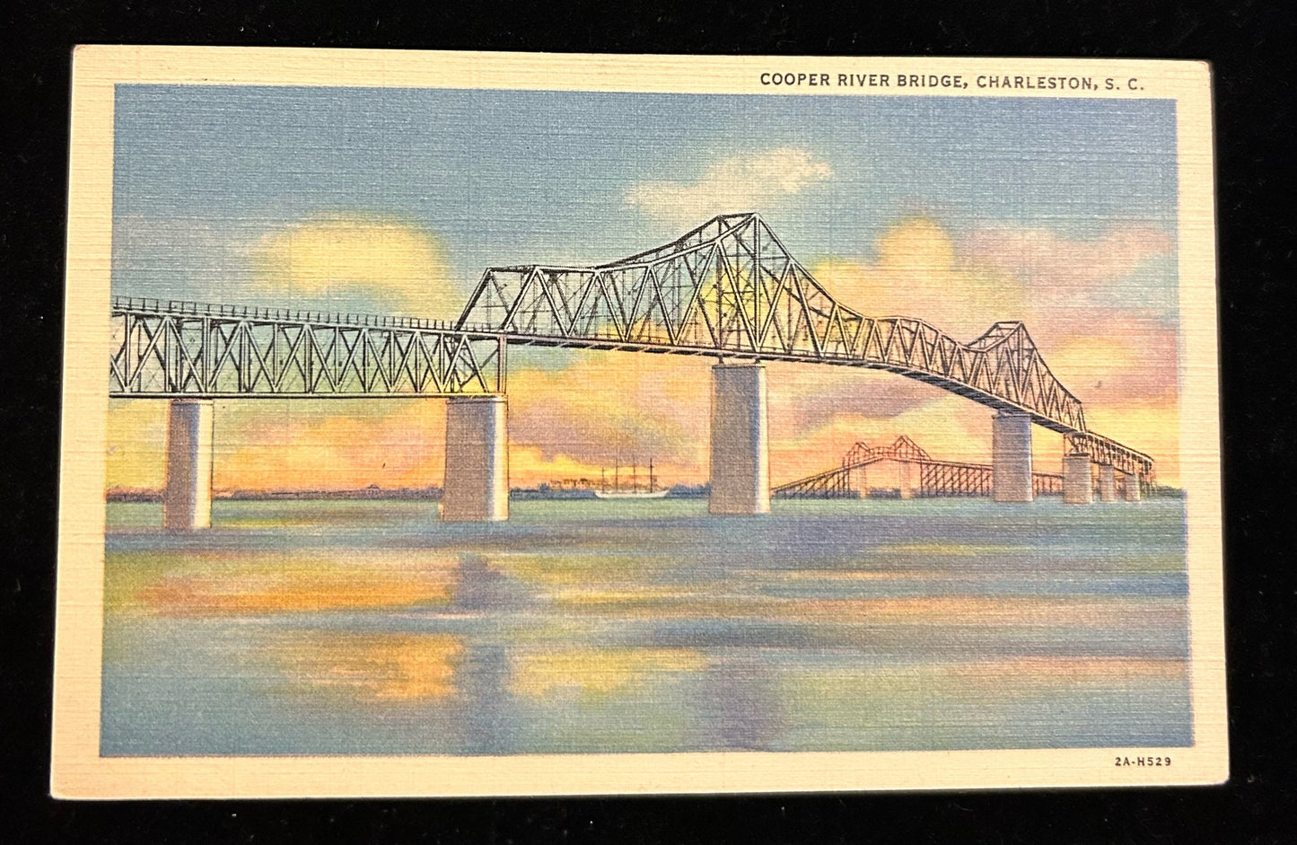 South Carolina Bridges - Broad Street Bridge over Congaree, The Cooper River Bridge, John P. Grace Bridge - Bundle of 3 Cards