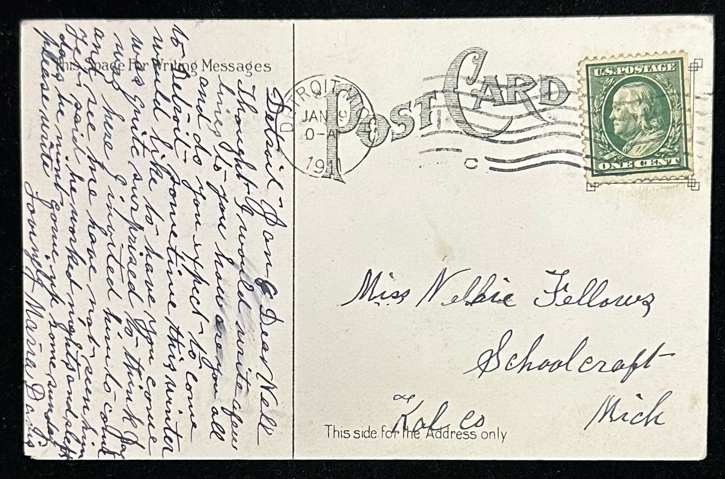The Obelisk - Central Park, New York - Advertisement for Private Estate Coffee - 1911 Postcard