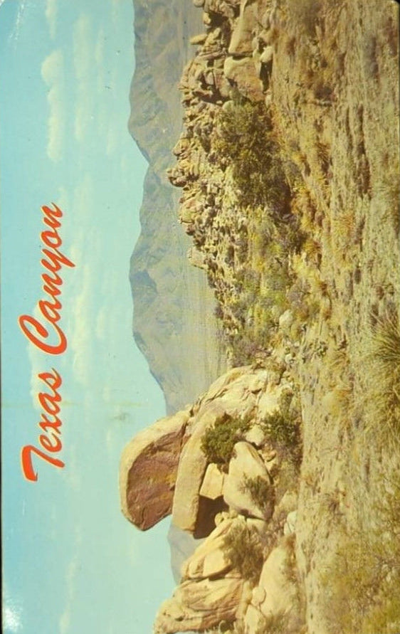 Texas Canyon, Arizona - Vintage Postcard