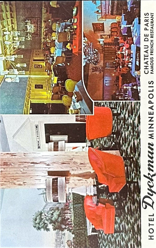 Hotel Dyckman Minneapolis - Vintage 1970s Postcard
