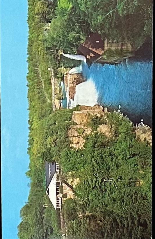The Famous Ausable Chasm, New York - Vintage 1960s Nature Postcard
