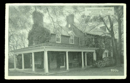 Administration Building Fowcroft School, Middleburg, Virginia - Vintage Postcard