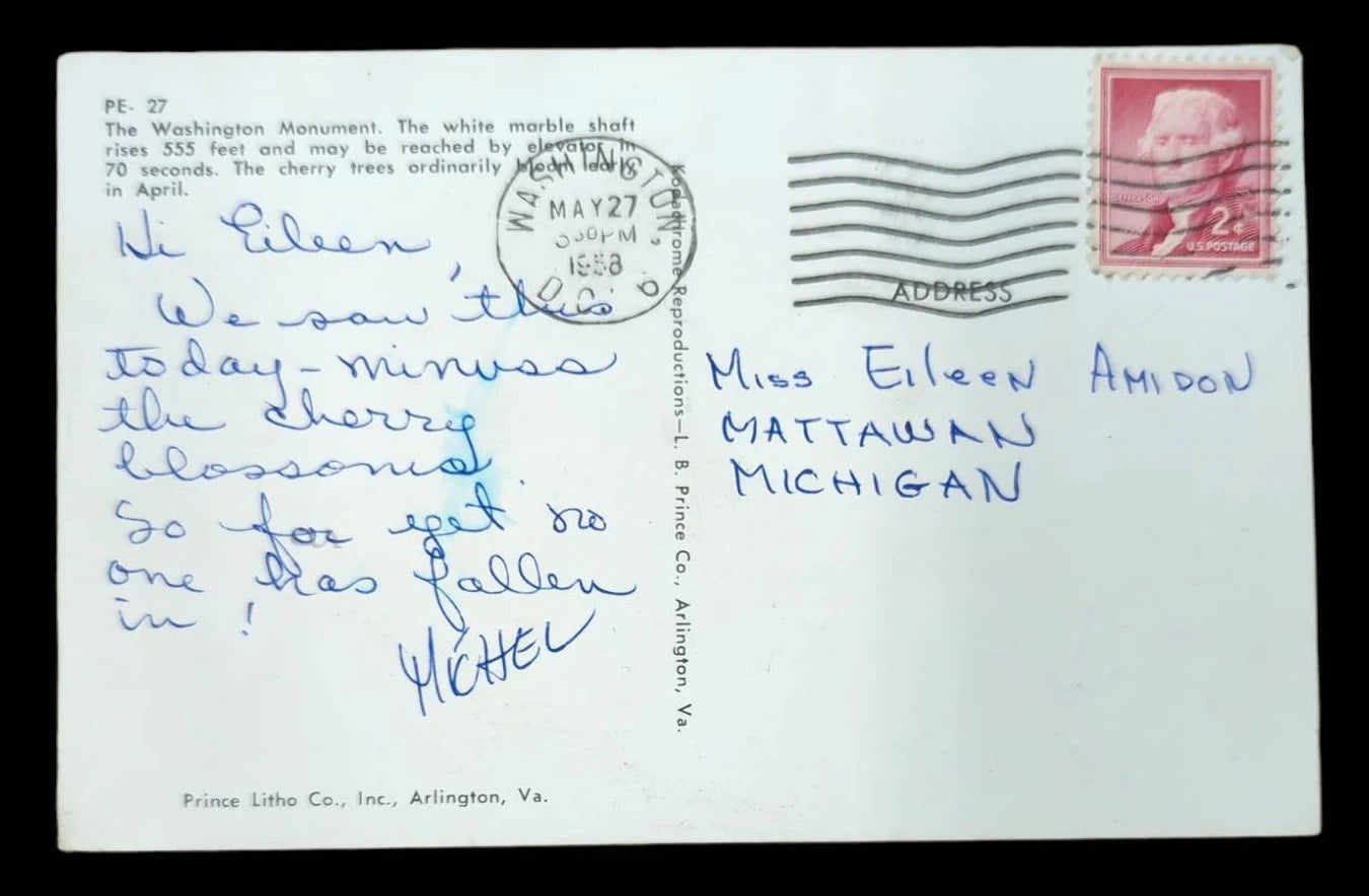 Washington Monument, Washington D.C., Maryland - Vintage Postcard