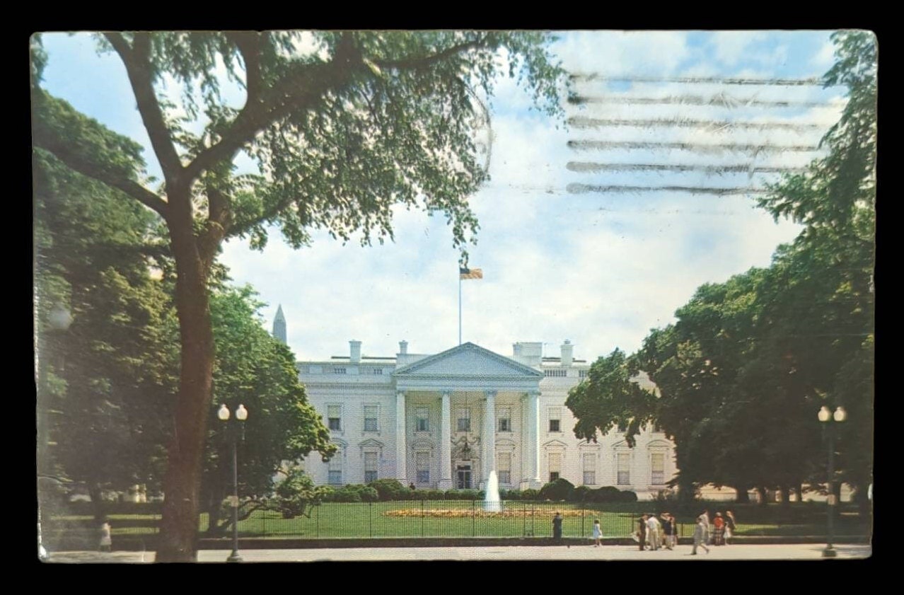 The White House, Washington D.C. - Vintage 1960s Postcard