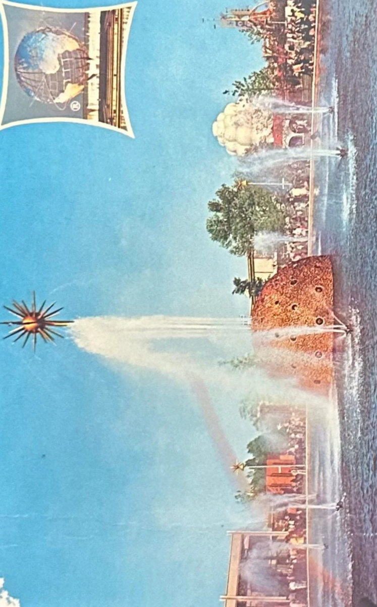 The Solar Fountain, New York World’s Fair 1964-1965 - Vintage 1960s Postcard