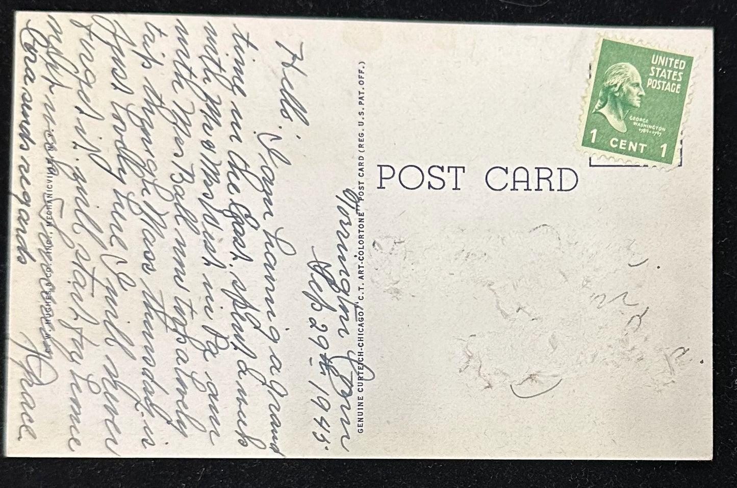 The Rock Pile at the Summit of Jacobs Ladder in the Berkshires, Massachusetts - 22JL - Linen Vintage Postcard