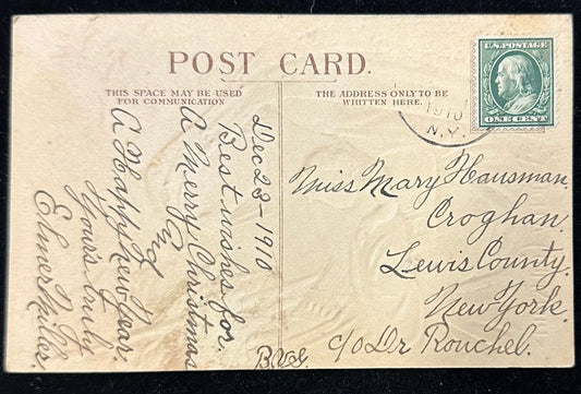 Holy Family Starry Night Madonna with Child - Vintage Postcard