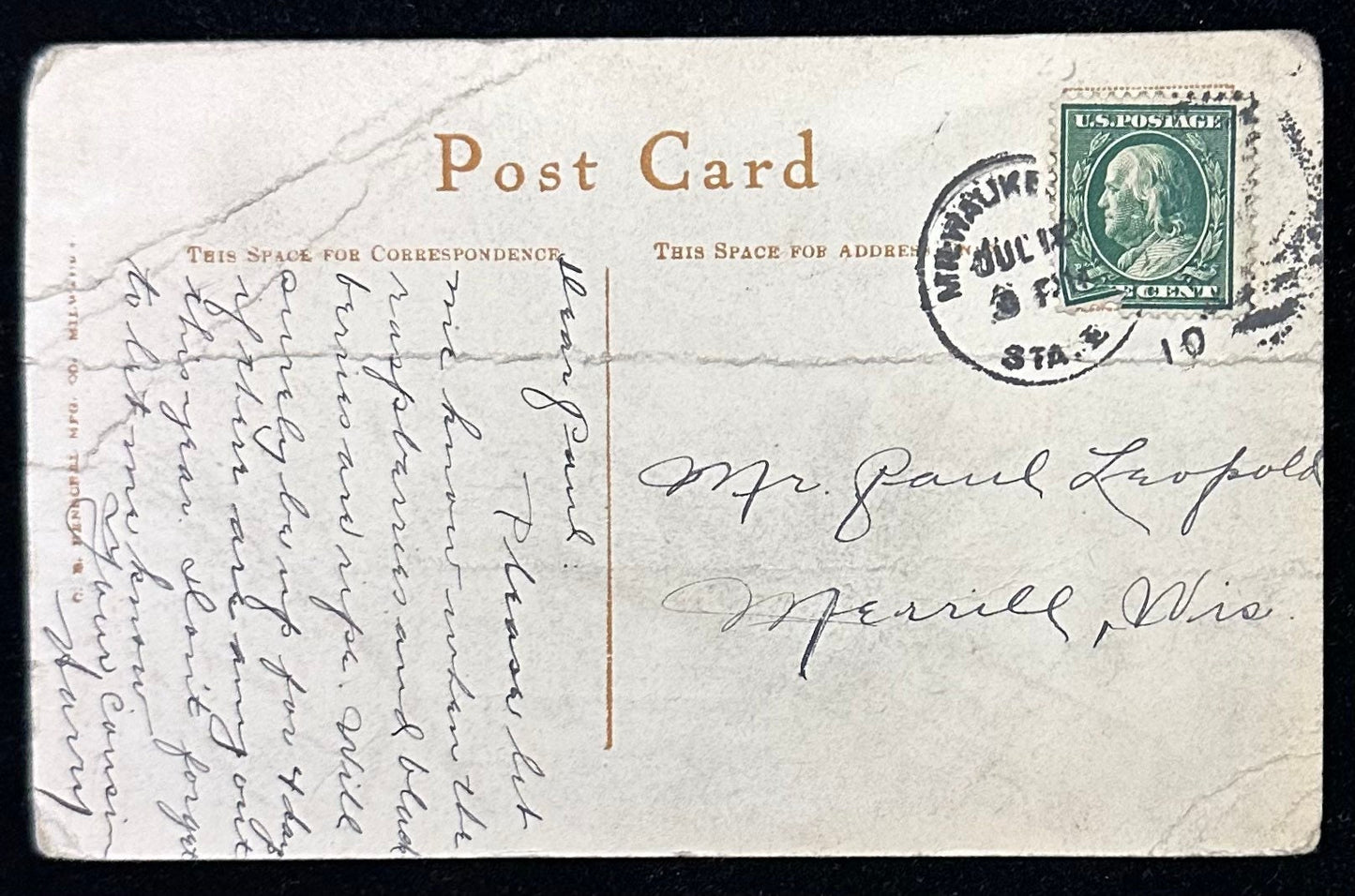 Majestic Building, Milwaukee 1003, Vintage Postcard