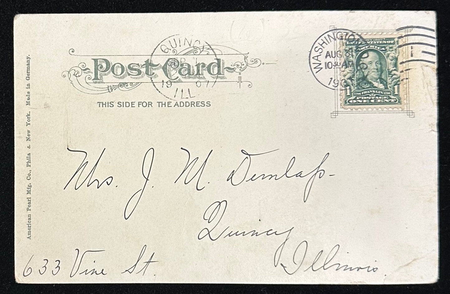 U.S. Treasury - Washington, D.C. - 1900s Postcard