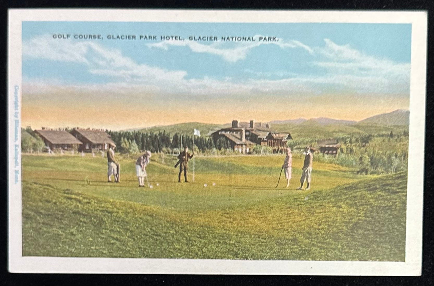Golf Course, Glacier Park Hotel, Glacier National Park - Vintage Postcard