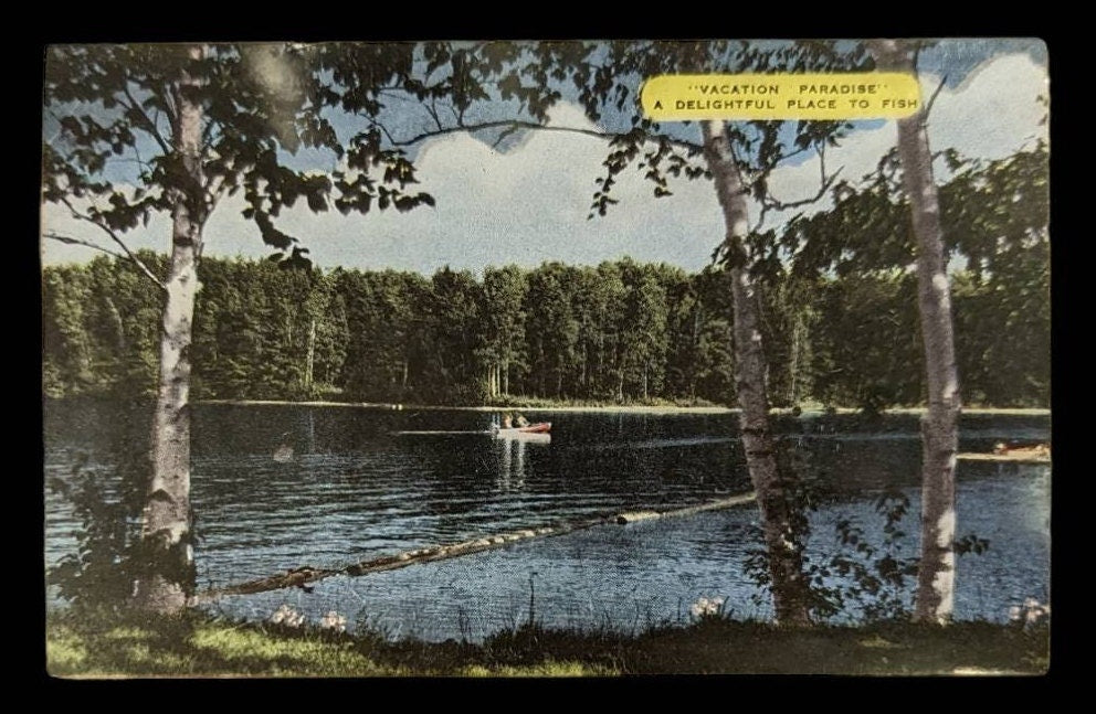 Greetings from Manistee, Michigan - Vintage Postcard