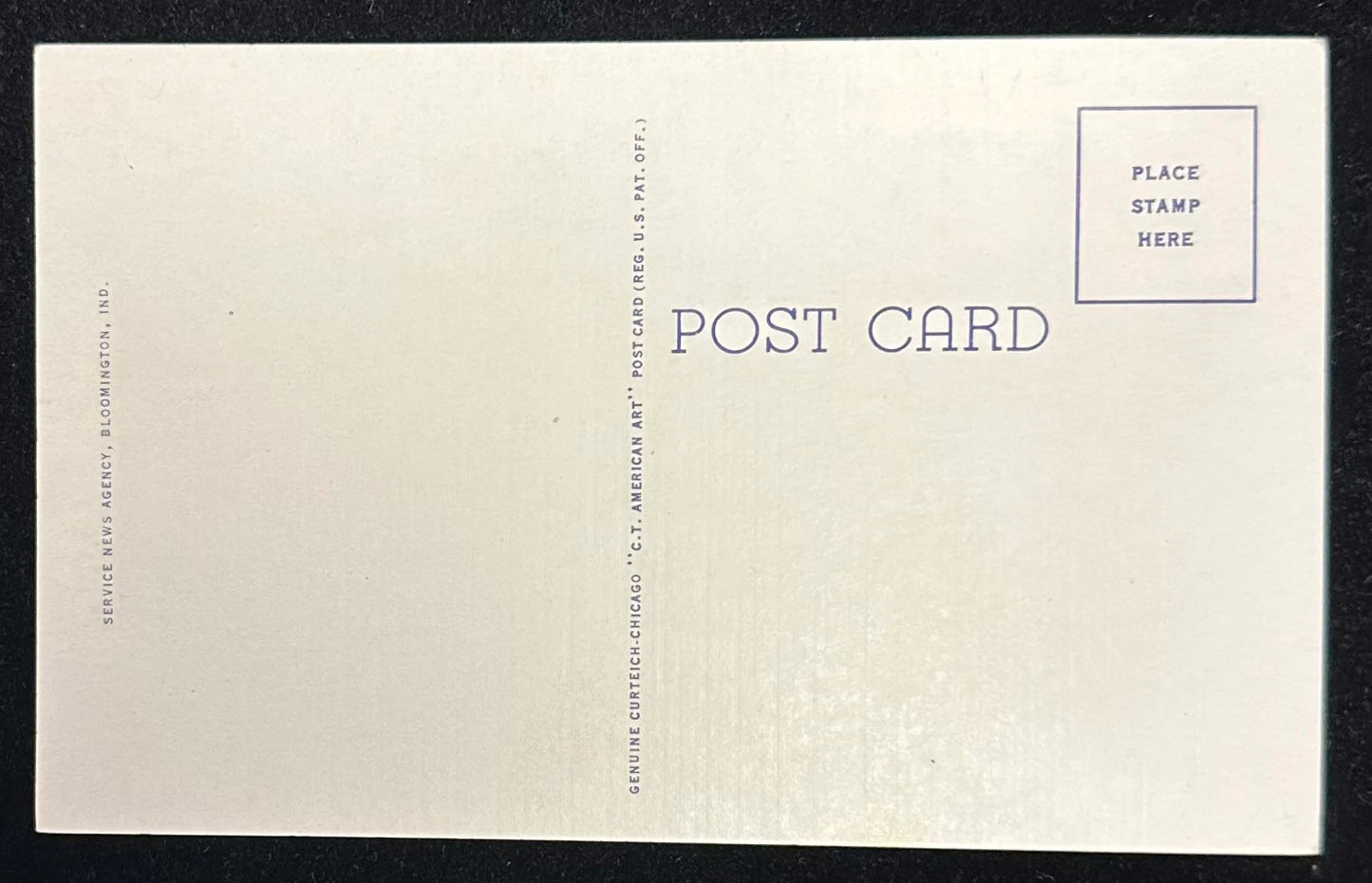 Memorial Stadium, Indiana University, Bloomington, Indiana - Linen Vintage Postcard