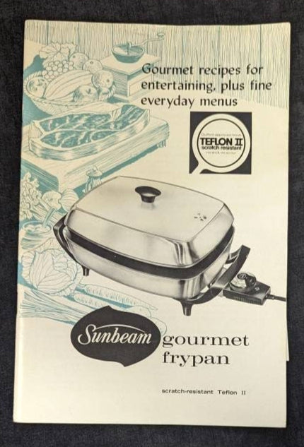 Sunbeam Frypan Instruction Booklet from 1968 - Vintage Sunbeam Frying Pan