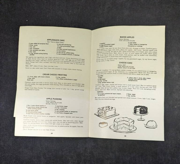 Sunbeam Frypan Instruction Booklet from 1968 - Vintage Sunbeam Frying Pan