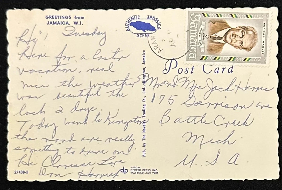 Greetings from Jamaica - Jamaica, Wisconsin - Vintage Postcard