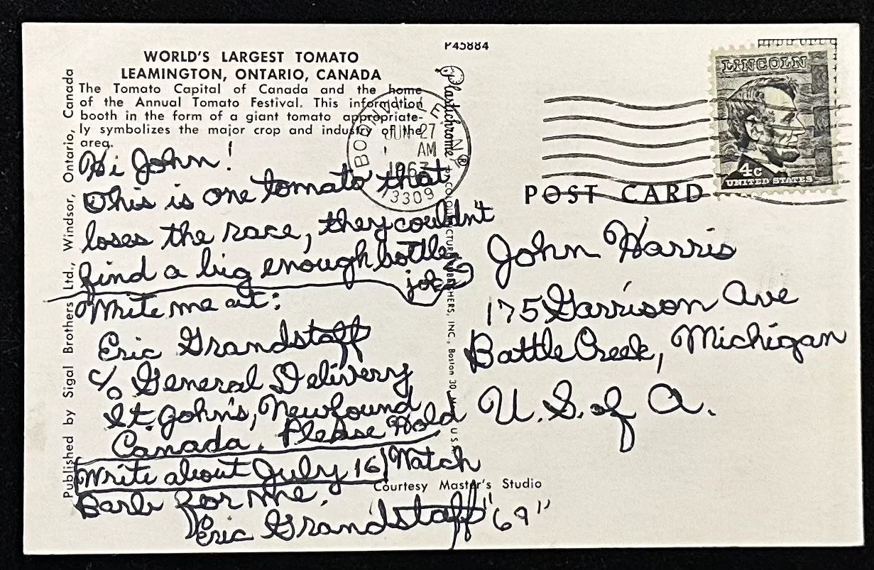 World’s Largest Tomato Leamington, Ontario, Canada - International Vintage Postcard