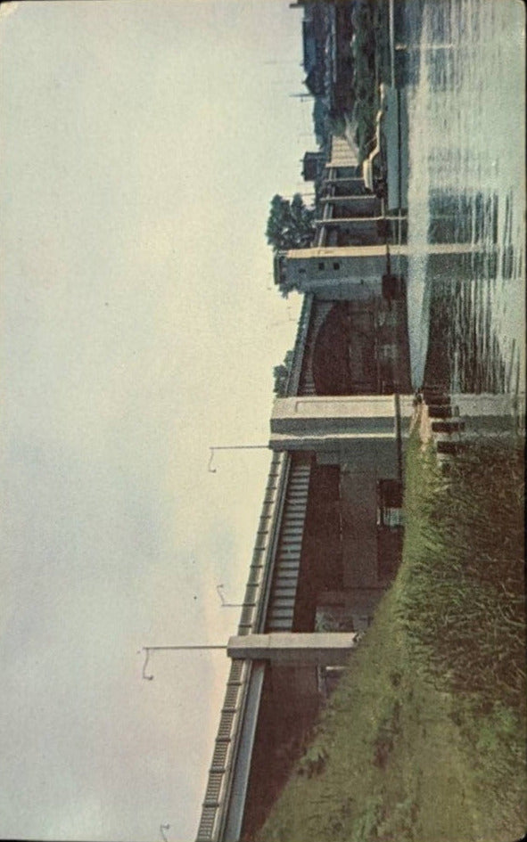 Blossom Bridge Across the St. Joseph River - Vintage Michigan Postcard