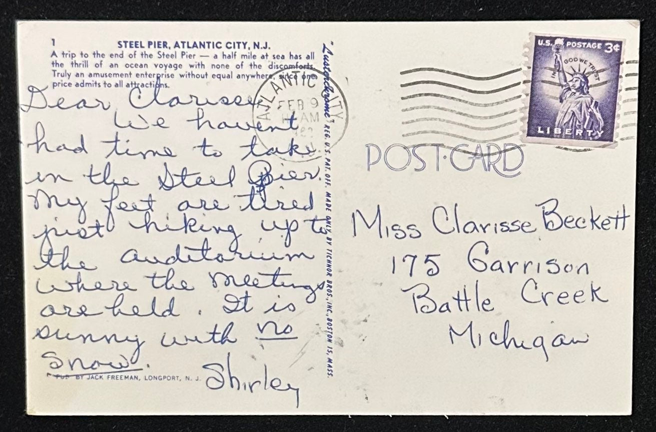 Steel Pierre, Atlantic City, New Jersey - Vintage Postcard