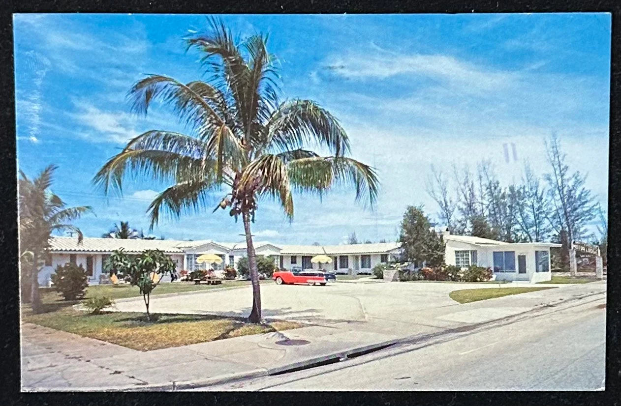 Whitehouse Motor Lodge - Boca Raton, Florida - Vintage Postcard