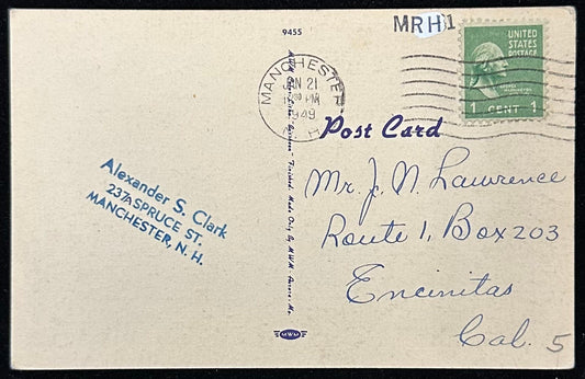 Missouri River Highway Bridge - Leavenworth, Kansas - 1940s Linen Postcard