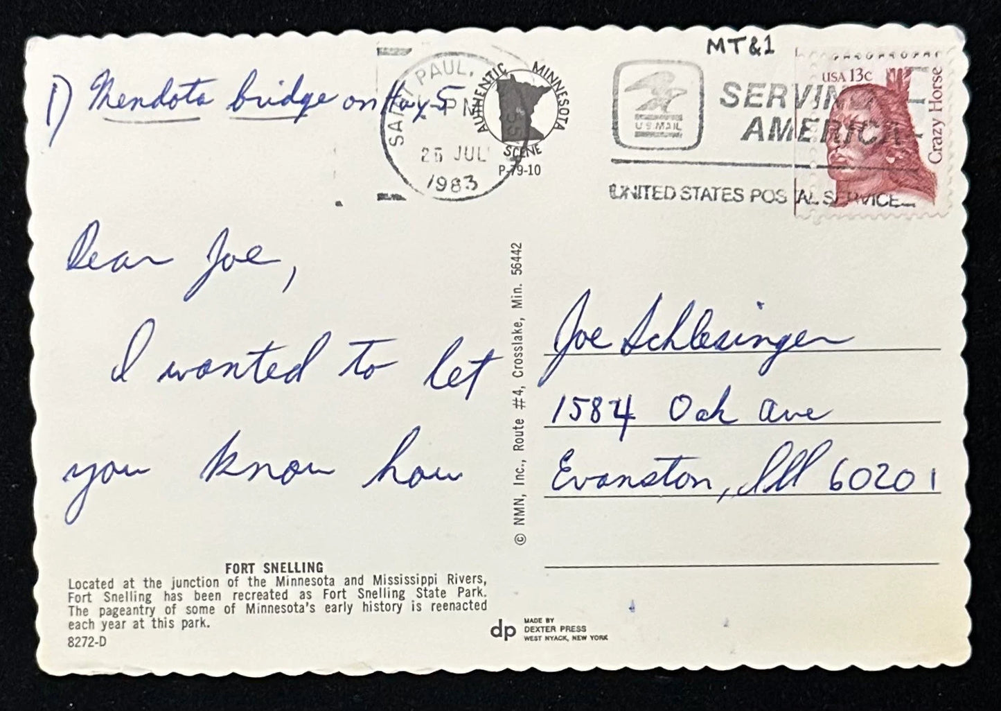 Aerial View of Minnesota’s Fort Snelling State Park - Vintage Postcard