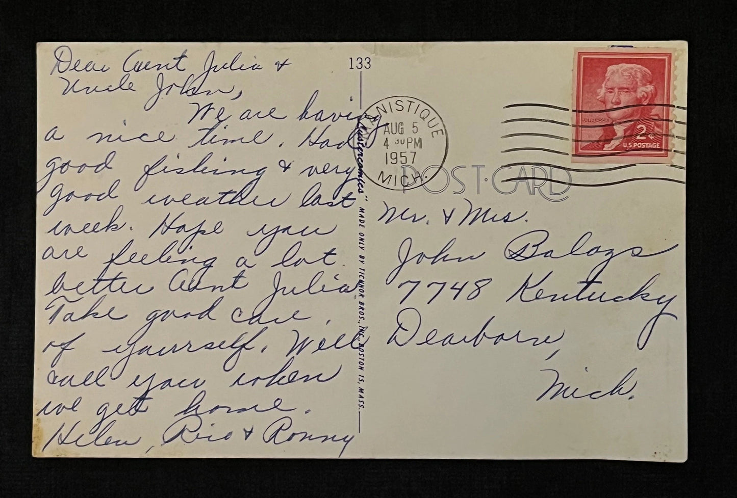 Lustercomics "But This Is Just A Friendly Greeting" - Vintage Postcard