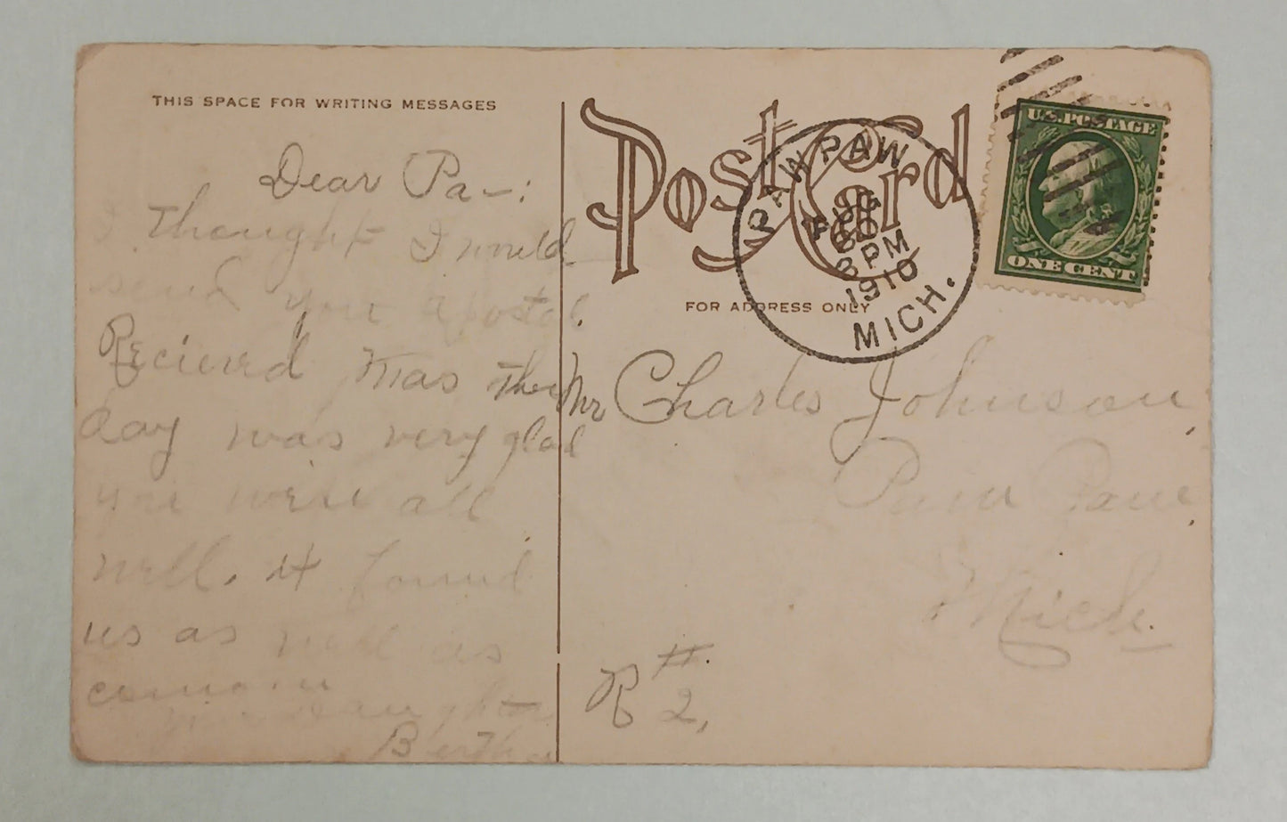 True Friendship Sentiment - Vintage 1910 Postcard