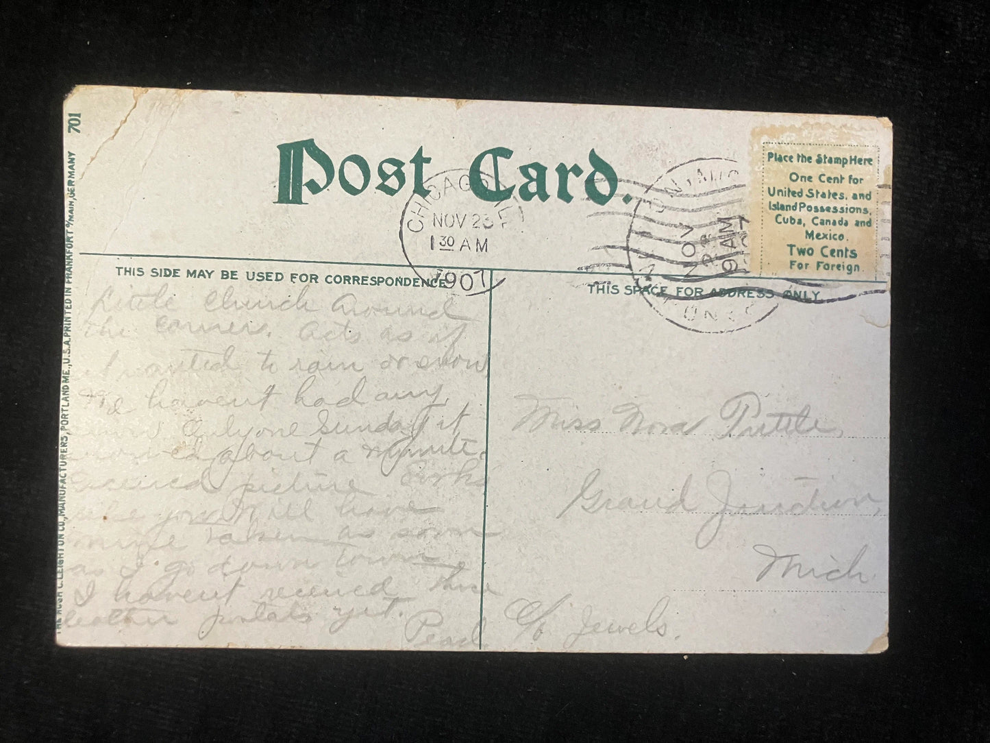 Grant Monument, Lincoln Park, Chicago, Illinois - Vintage Postcard