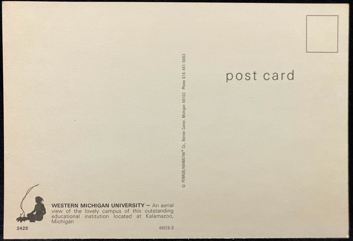 Western Michigan University, Kalamazoo, Michigan - Photo: John Penrod - Vintage Postcard