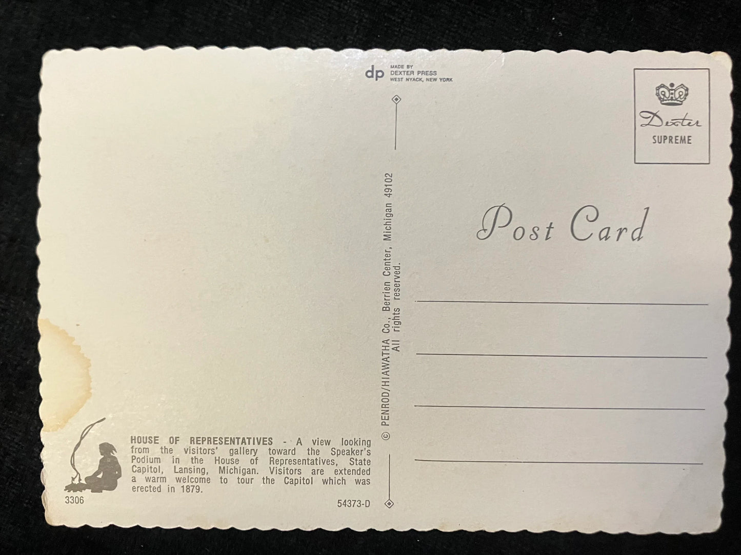 House of Representatives, Lansing, Michigan - Vintage Postcard