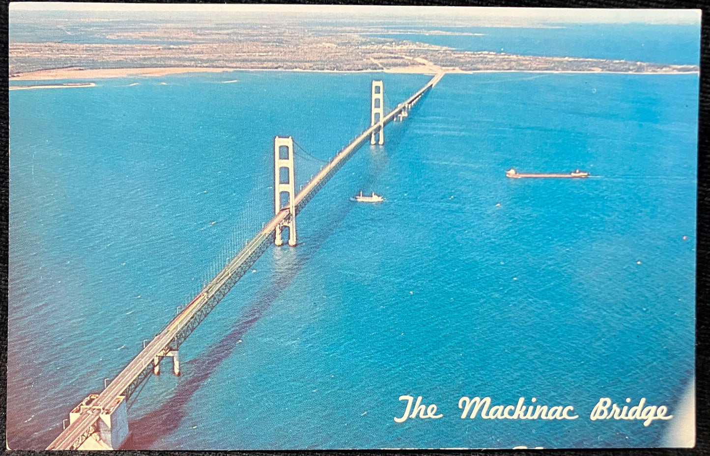The Mackinac Bridge - Photo by Lucy Gridley - Vintage Postcard