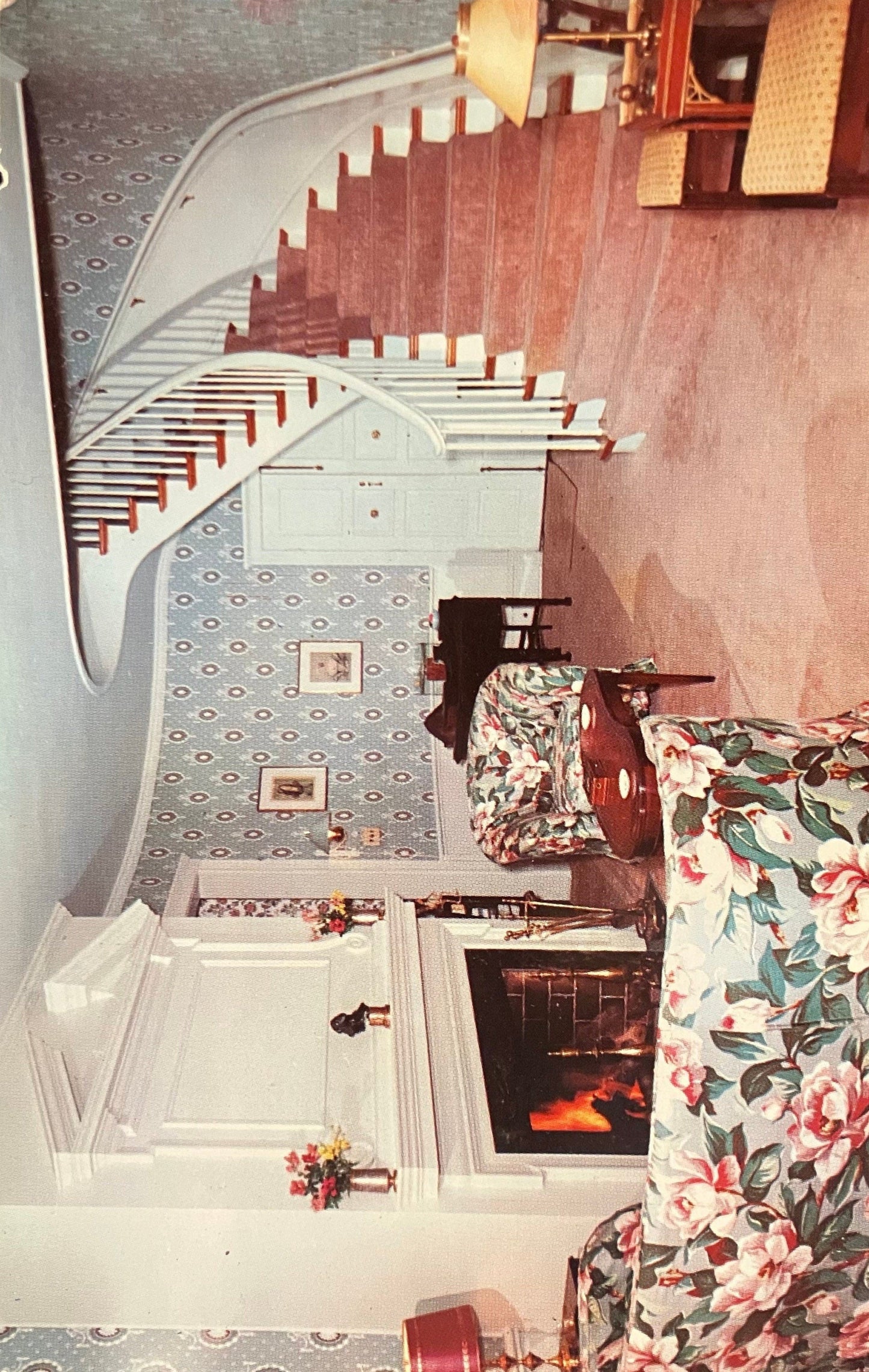 Windcliff House - Reception Room - Michigan - Photo by John D. Freeman - On Bluffs of Lake Michigan - near South Haven - Vintage Postcard