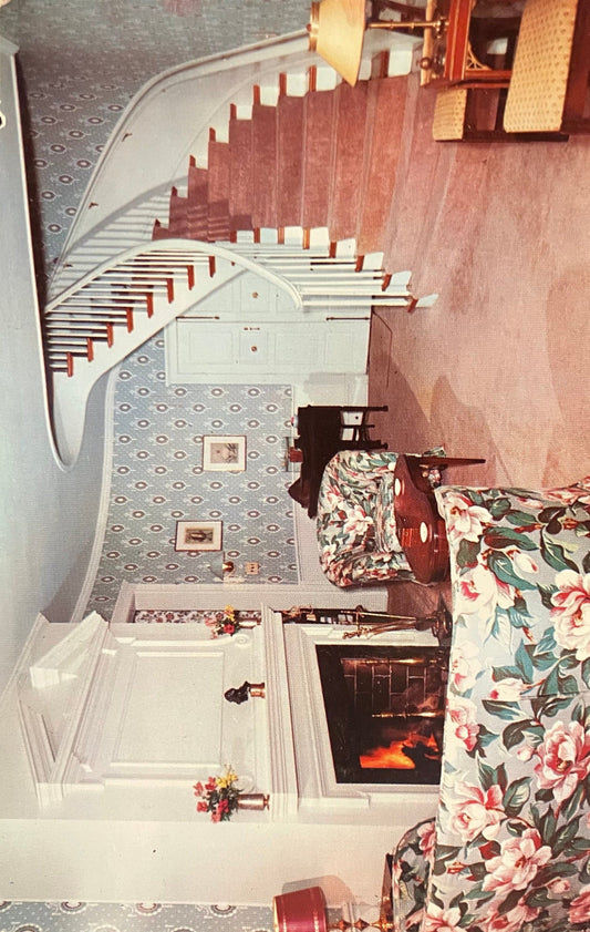 Windcliff House - Reception Room - Michigan - Photo by John D. Freeman - On Bluffs of Lake Michigan - near South Haven - Vintage Postcard