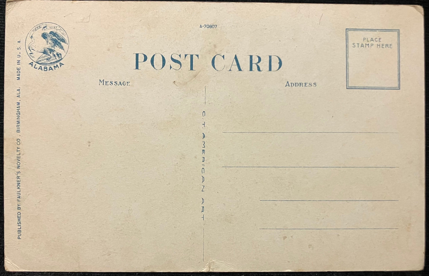 Residences on Highland Avenue - Birmingham, Alabama - Vintage Postcard