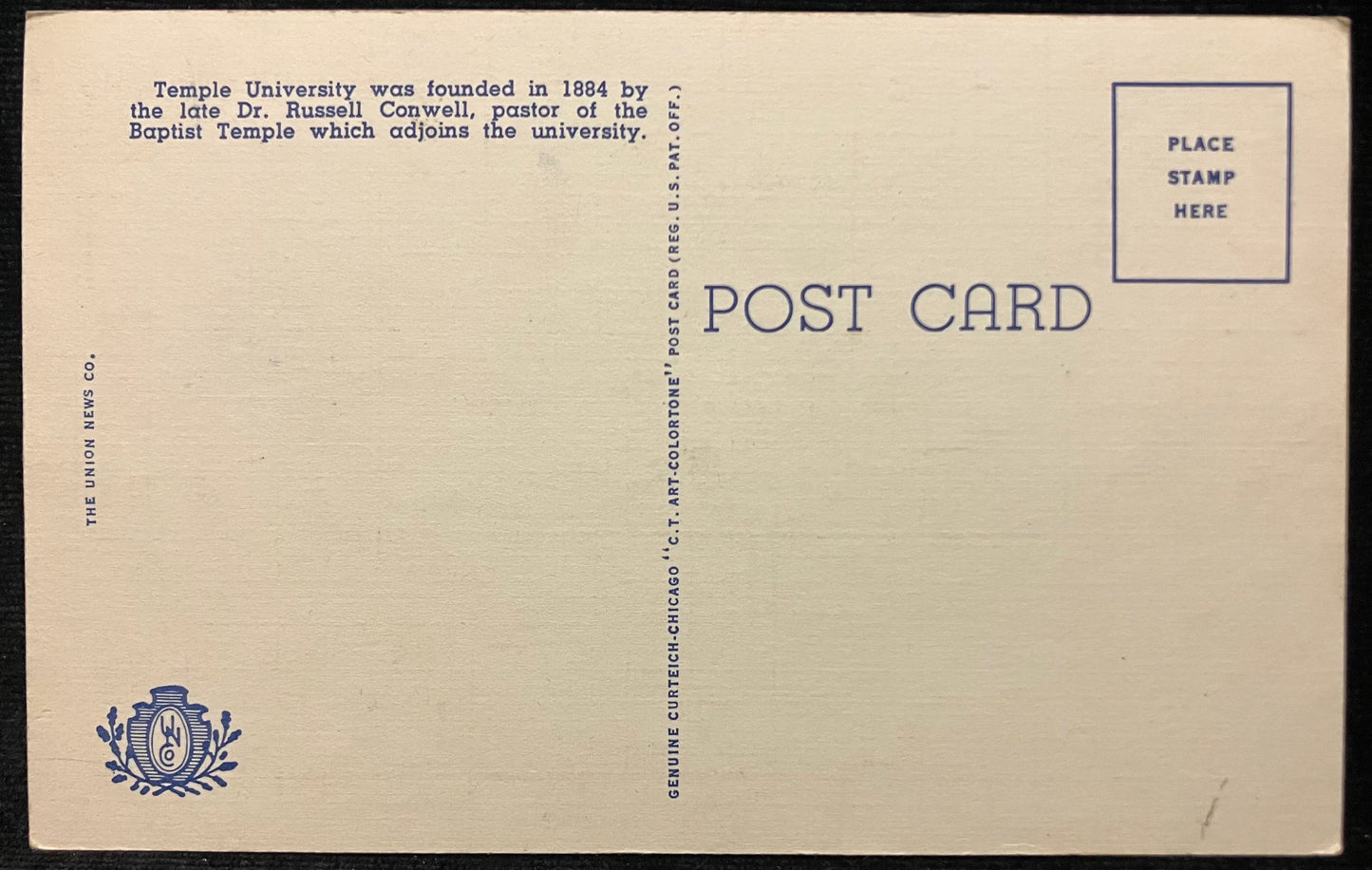 Carnell Hall and Connell Hall, Temple University - Philadelphia, Pennsylvania - Vintage Postcard