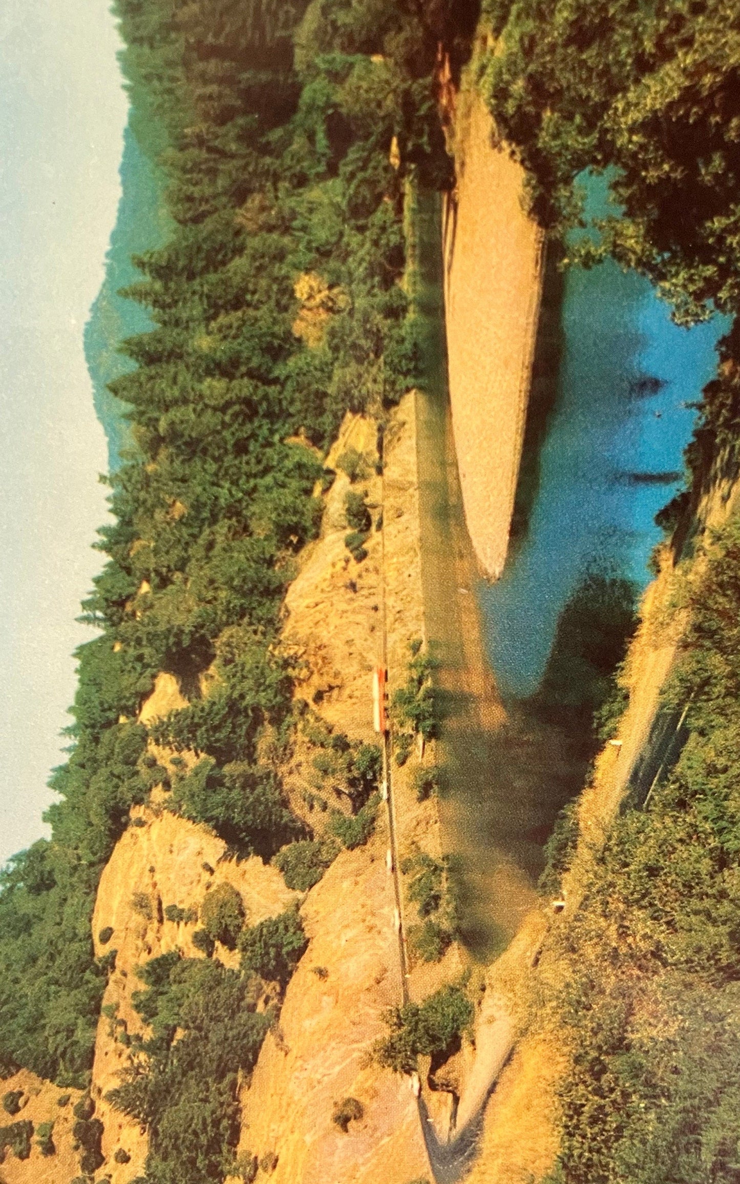 Eel River - Redwood Highway, California - Vintage Postcard