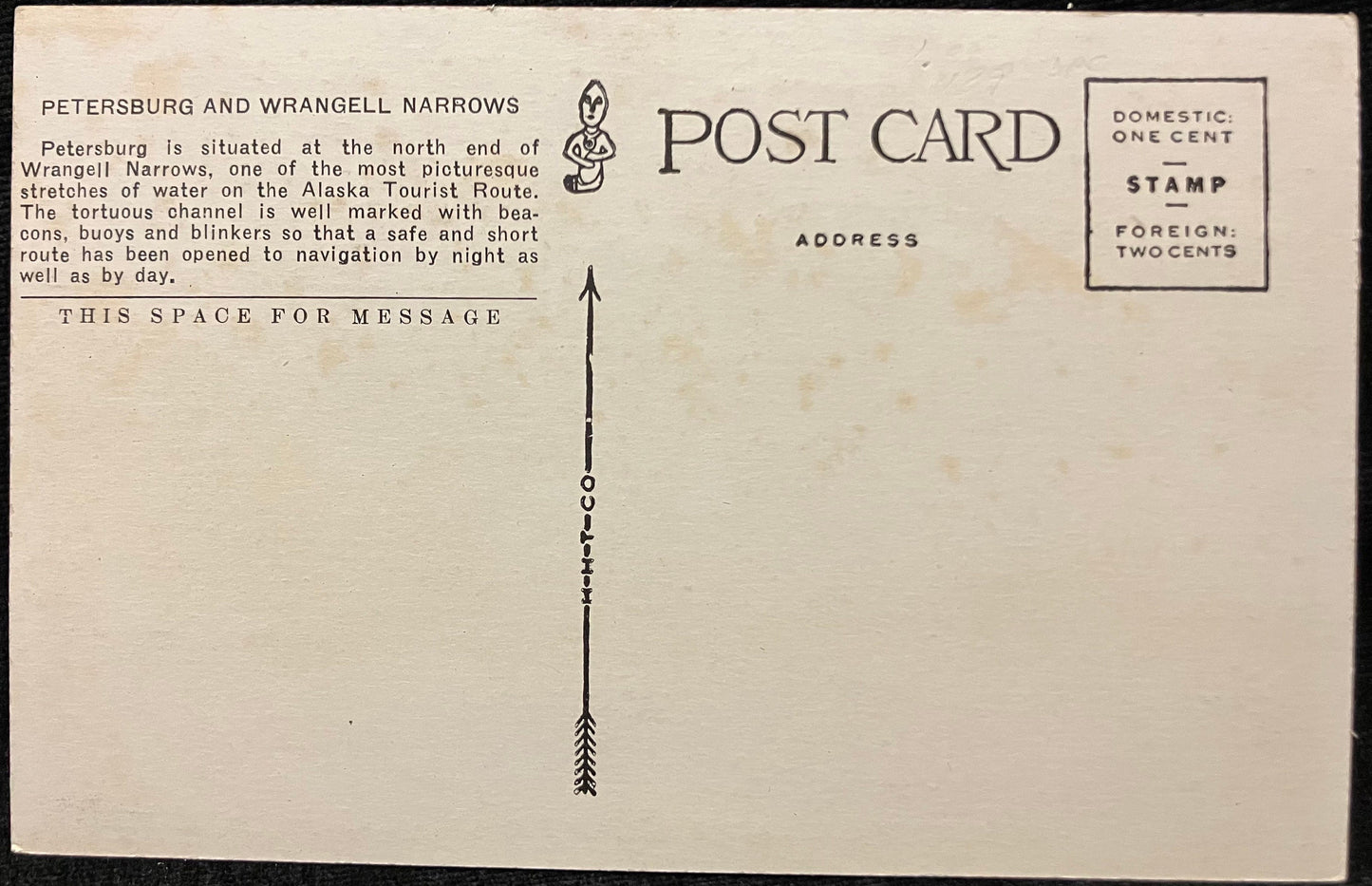 Petersburg - Wrangell Narrows, Alaska - Vintage Postcard