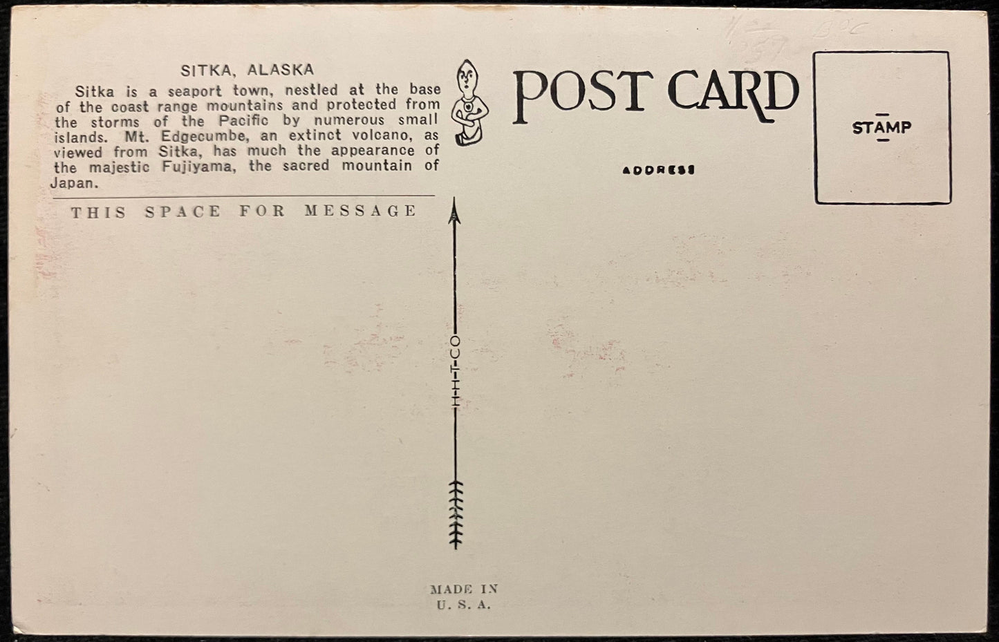 Sitka, Alaska - Vintage Postcard