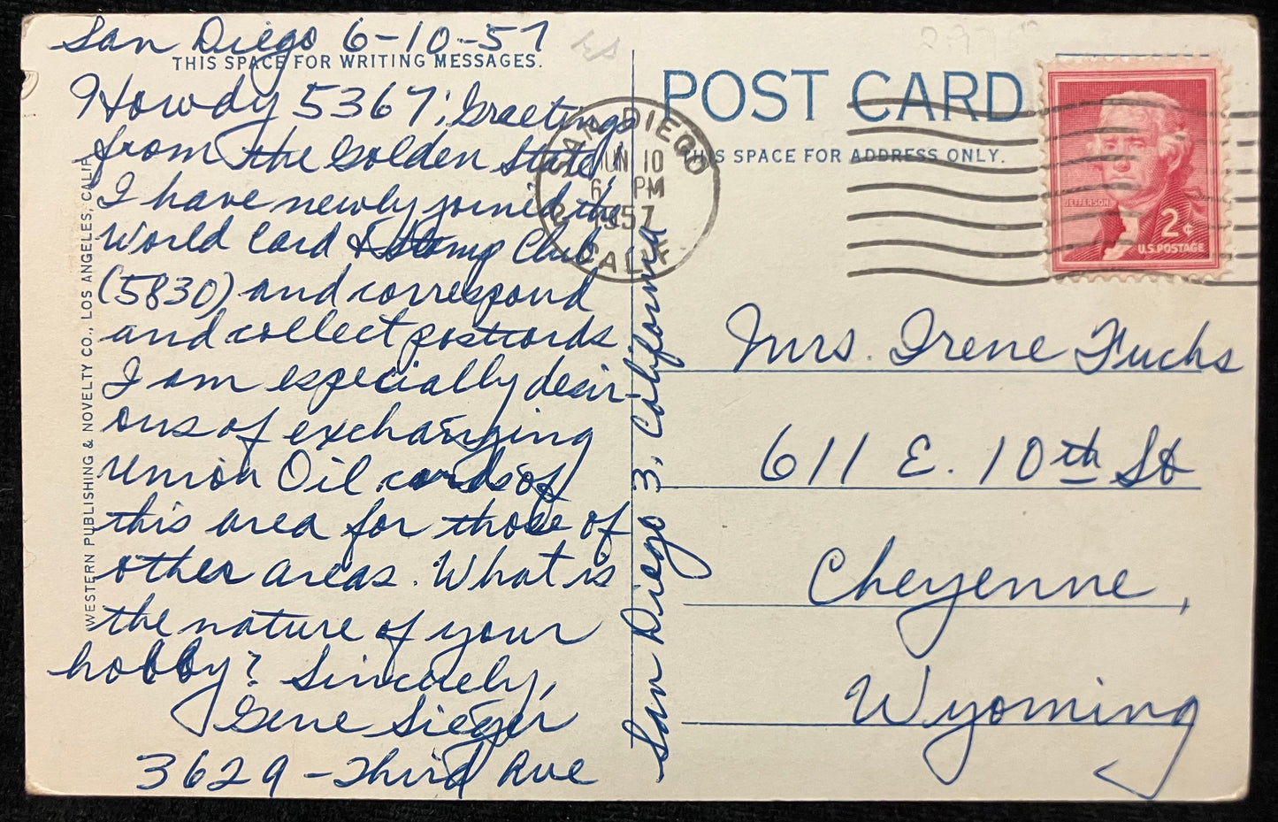 Looking Towards Tejon Pass, “Ridge Route” - Los Angeles to Bakersfield, California. - Vintage Postcard